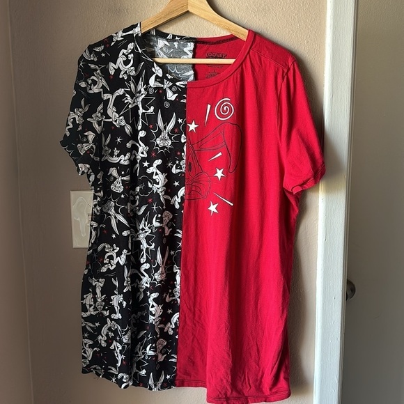 TORRID WARNER BROS Looney Tunes Bugs Bunny Classic Fit Colorblock Tee - Picture 6 of 10